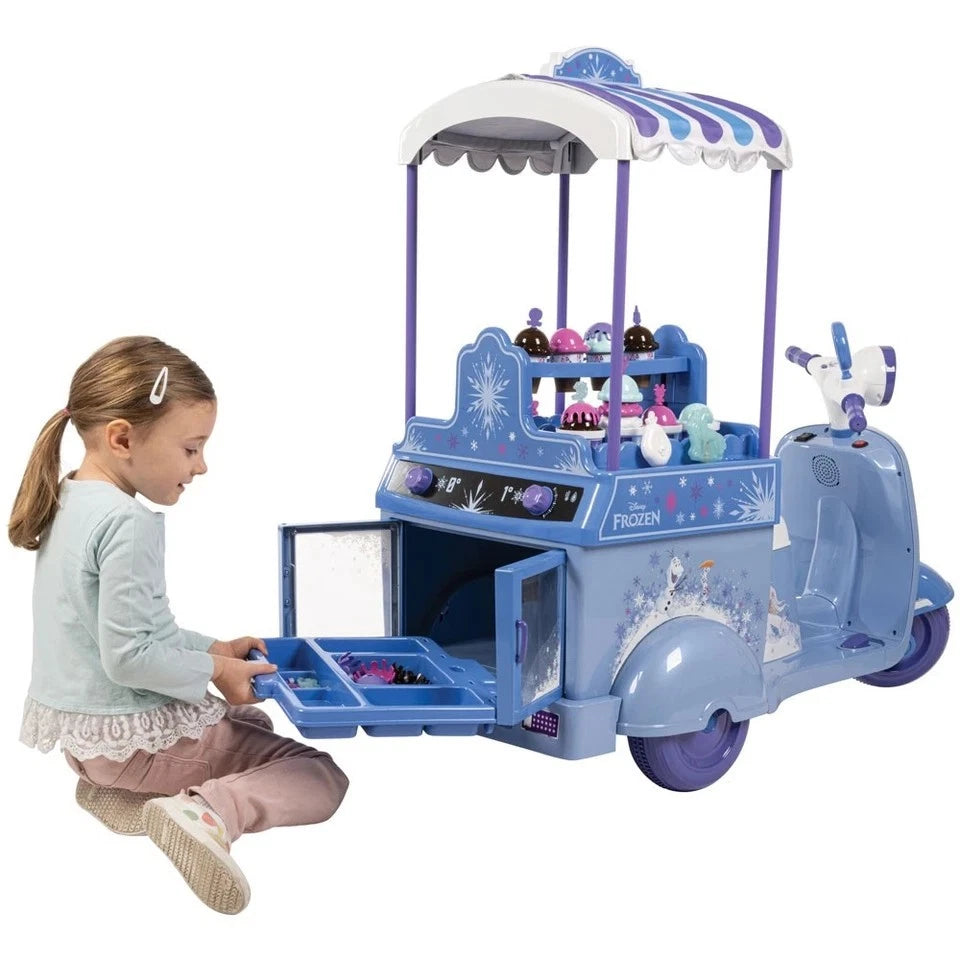 vespa elettrica bambini carretto gelati frozen batteria 7,2 V 3-7 anni luce suoni