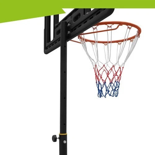 canestro da basket con piantana h. regolabile da 150 a 259 cm con ruote e palla