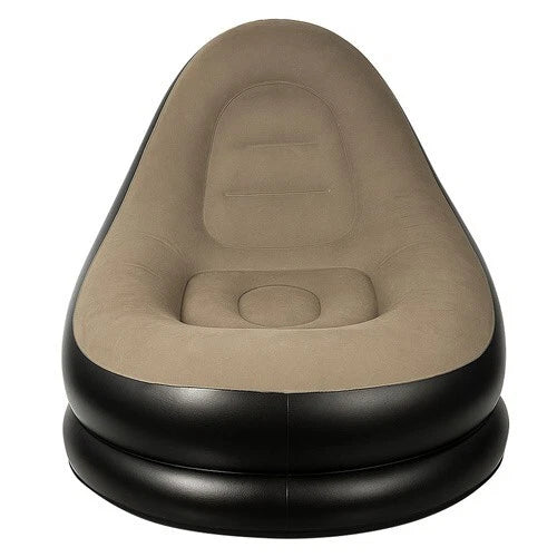 Poltrona Gonfiabile con Poggia Piedi da giardino Sedia lettino gonfiabile + pompa