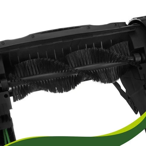 Raccoglitore di foglie e erba raccoglifoglie 24 litri a spazzole maneggevole