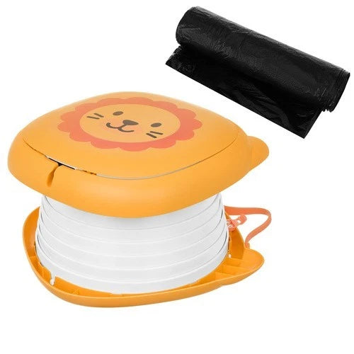 vasino per bambini con sacchetti inclusi riduttore wc sedile portatile o da casa