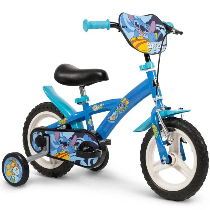 Bicicletta STITCH disney 12 Pollici Ruota Bambino con Rotelle Bici 3 4 5 anni