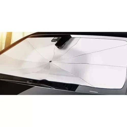 Parasole per Auto Parabrezza Anteriore ad Ombrello Portatile Pieghevole 132x76cm