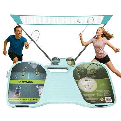 Rete portatile beach volley, badminton h 155 cm, rete tennis beach soccer paddle