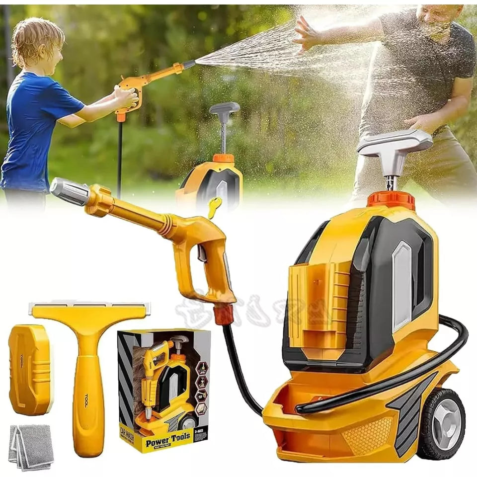 Idropulitrice giocattolo giardino autolavaggio con spuzzo d'acqua attrezzi gioco