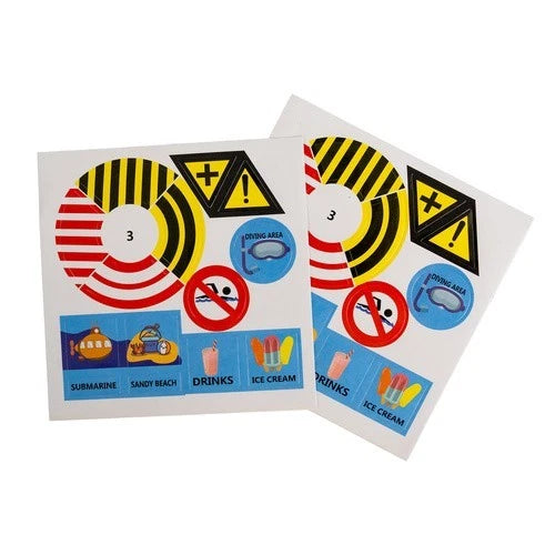 TAPPETO PUZZLE GRANDE 60x45 cm con pista , macchine a batteria e cartelli strada