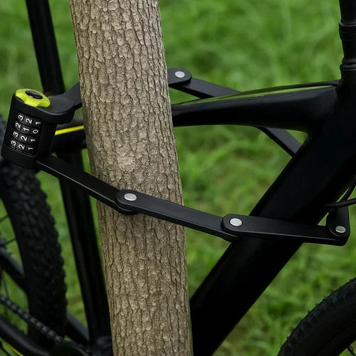 Lucchetto Bici Pieghevole 45 cm Antifurto a combinazione per Bicicletta bambino