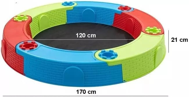 sabbiera da giardino per bambini sabbiera GRANDE con tappetino sabbiera modulare