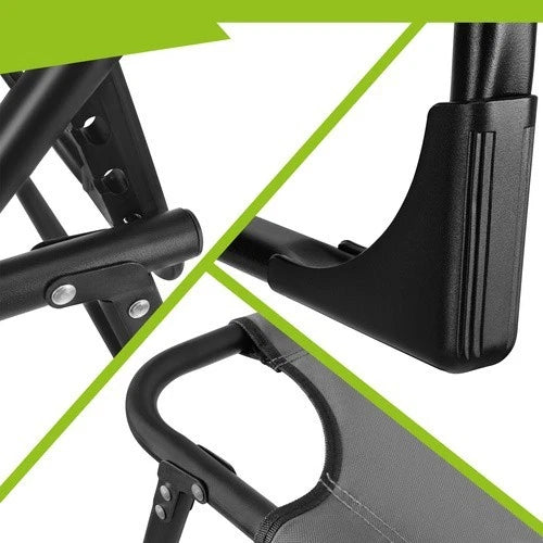 sdraio reclinabile lettino pieghevole prendisole con cuscino imbottito per casa,giardino,campeggio,mare o piscina