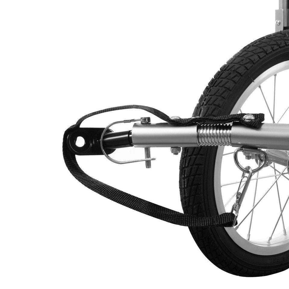 Rimorchio per Bicicletta Carrello porta bambini o Passeggino Trasporto cani