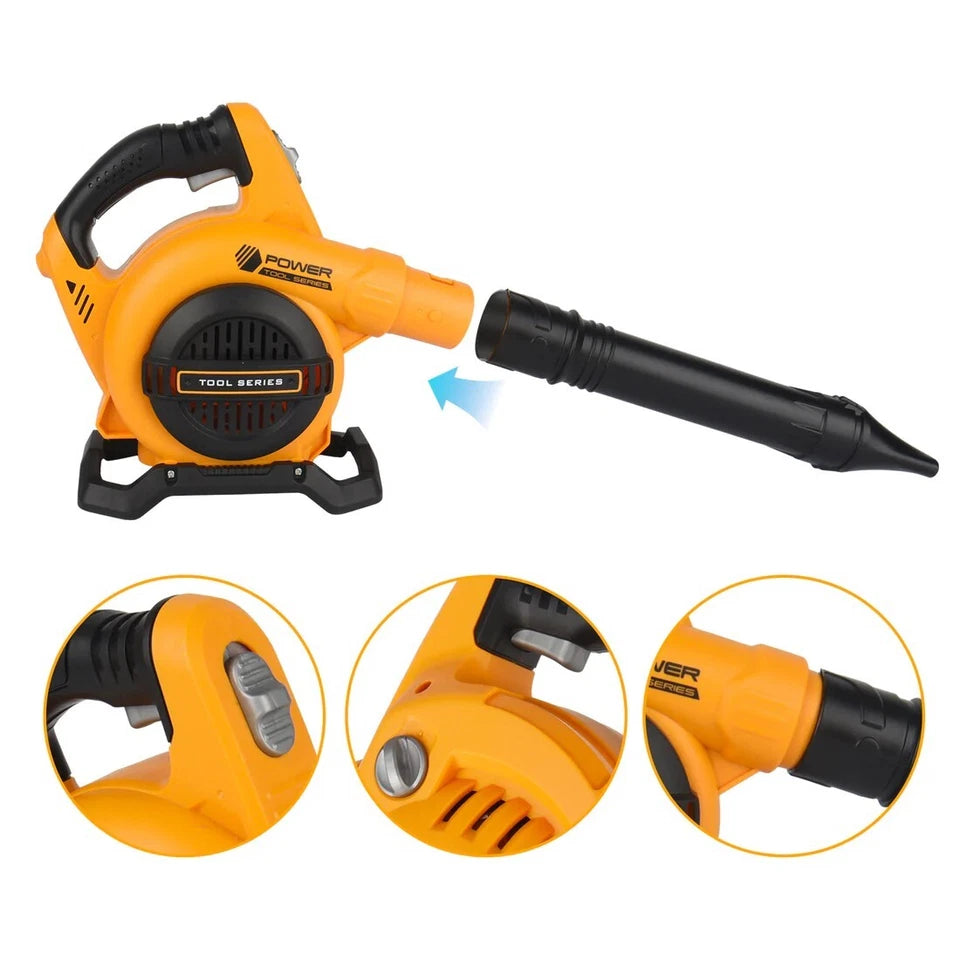Soffiatore Foglie + Motosega Set Giardiniere Giocattolo Luci Suoni Funzioni Real