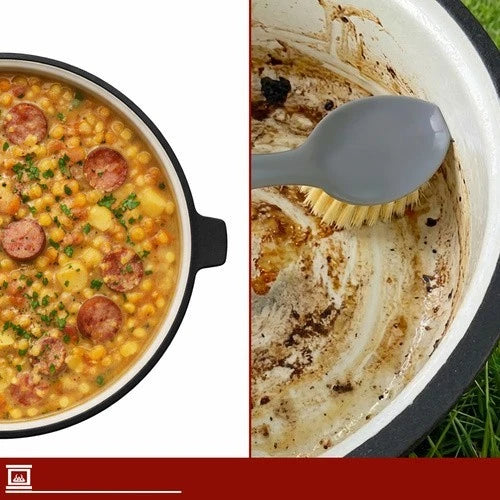 calderone da caccia pentolone in ghisa Dutch Oven pentola da campeggio per fuoco