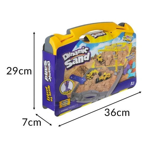 sabbia cinetica sand set sabbia modellabile con mezzi da cantiere e accessori