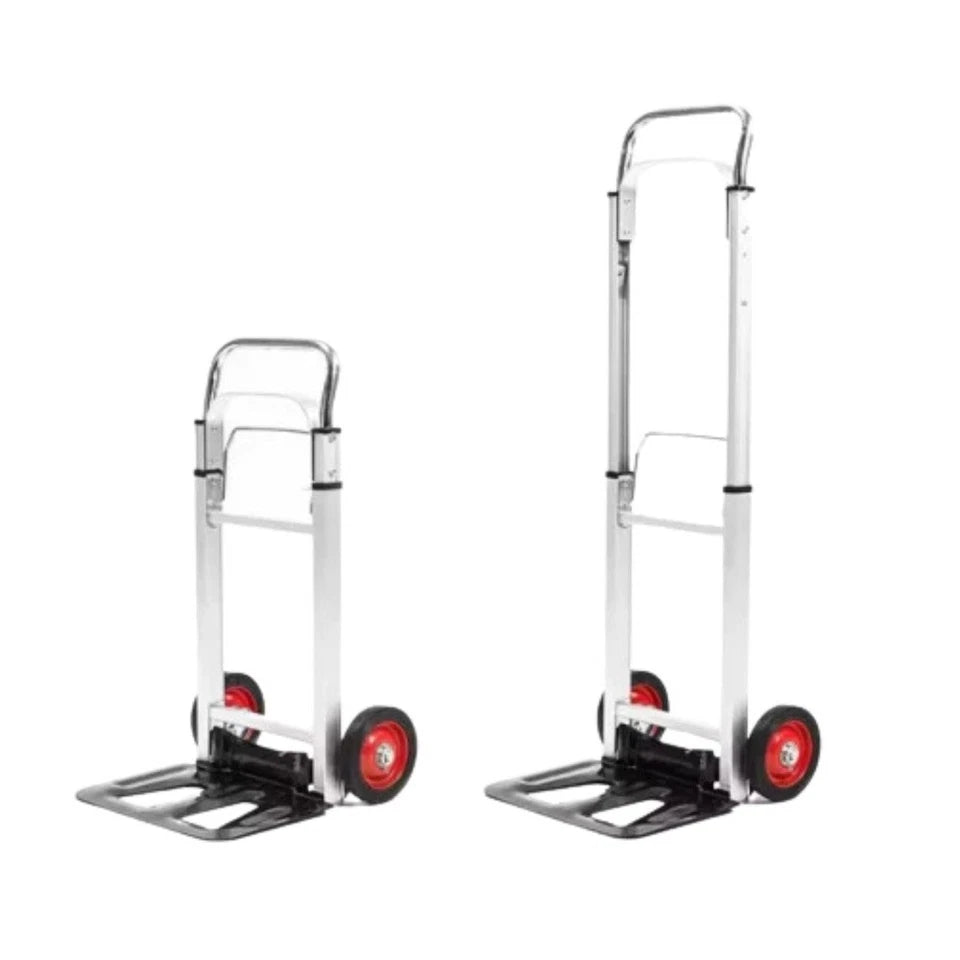 Carrello portapacchi richiudibile carrello per magazzino trasporto in alluminio