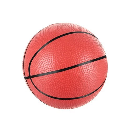 Canestro da basket con piantana e tabellone altezza regolabile con palla e pompa