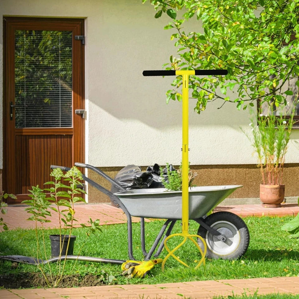 Motozappa manuale coltivatore manuale giardino altezza regolabile aeratore prato
