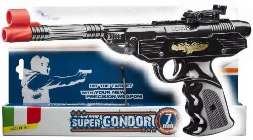Pistola giocattolo calibro 7 mm gommini 1 confezione colpi omaggio pistola