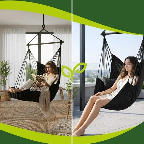 Altalena da giardino sedia sospesa interno ed esterno carico max 150kg