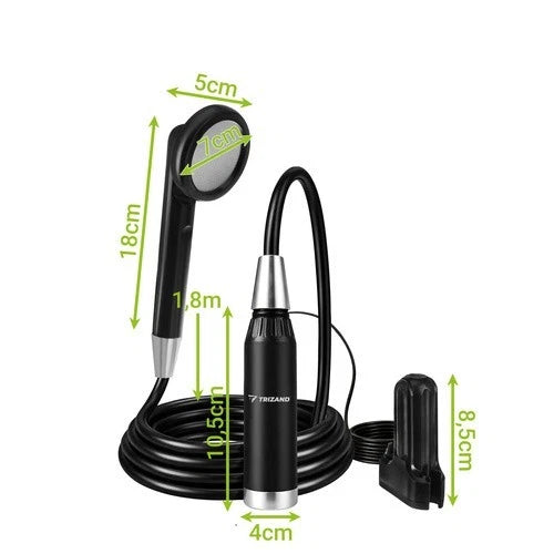 Doccia da Campeggio Portatile USB Ricaricabile Esterna Camper Trekking + custodia