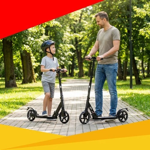 Monopattino Pieghevole Urban Scooter richiudibile in alluminio con cavalletto