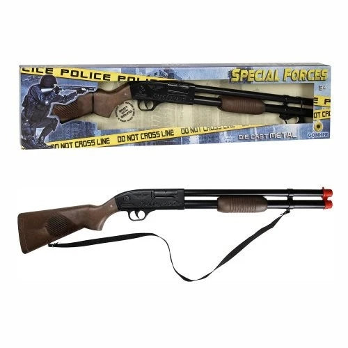 Fucile a pompa giocattolo fucile sonoro polizia Mossberg 500 metallo e plastica