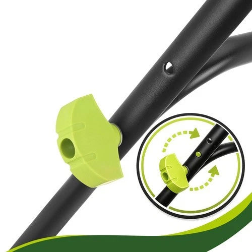 Raccoglitore di foglie e erba raccoglifoglie 24 litri a spazzole maneggevole