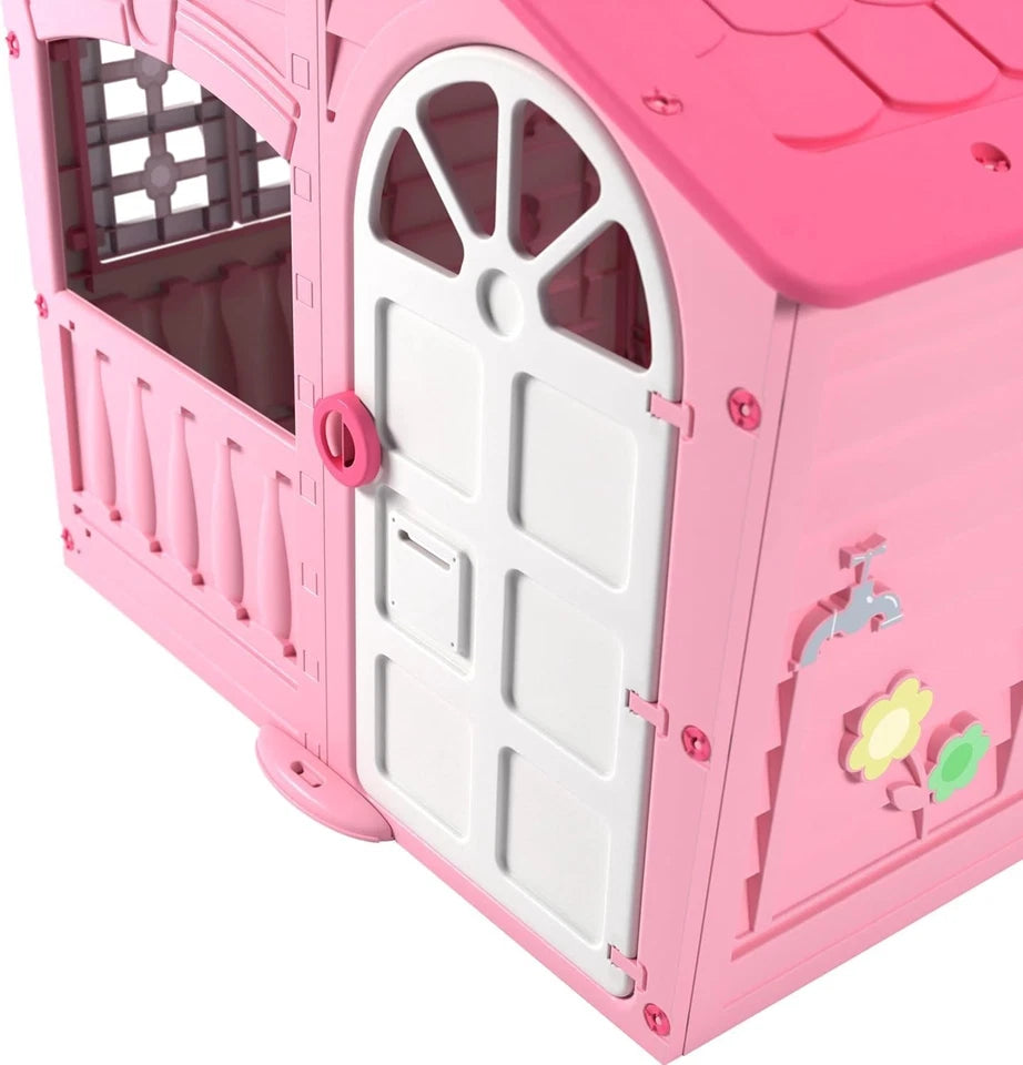 CASA PER BAMBINI rosa giardino Casa Grande Casetta XXL interno ed esterno h. 130
