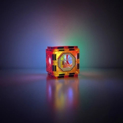 Costruzioni Magnetiche per Bambini 3 4 5 6 Anni, pista luminosa per biglie gioco