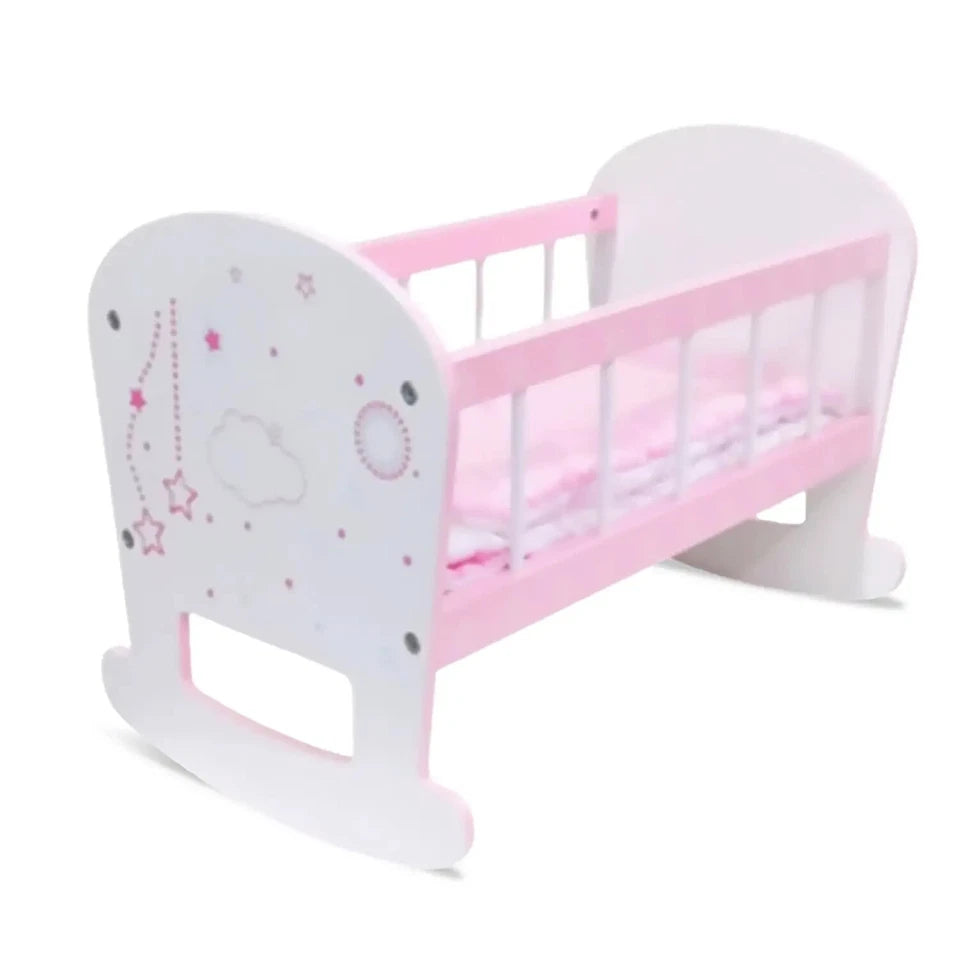 culla in legno per bambole e bambolotti lettino bambole fino a 50 cm. in legno