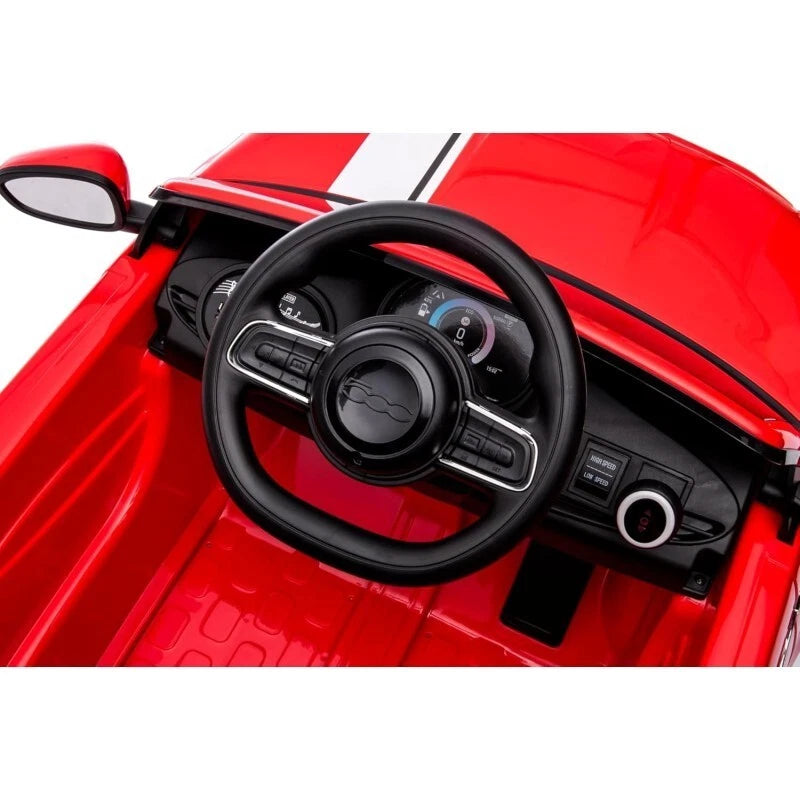 Auto elettrica per bambini fiat 500 Macchina elettrica 12 V 4,5 Ah fari led