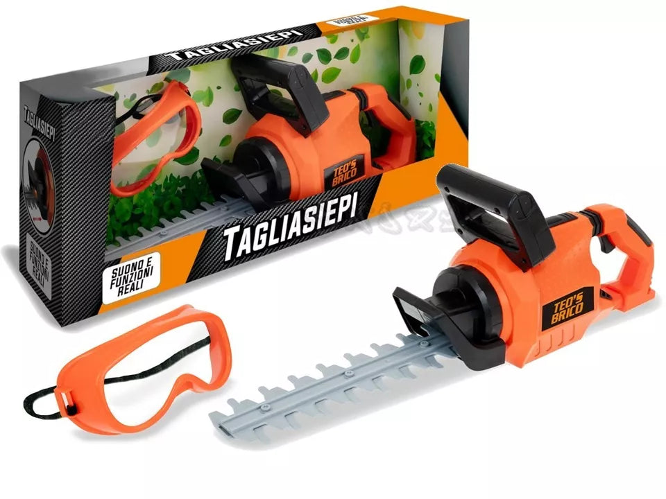 tagliasiepi giocattolo per bambini gioco tagliaerba SUONI e LUCI gioco giardino