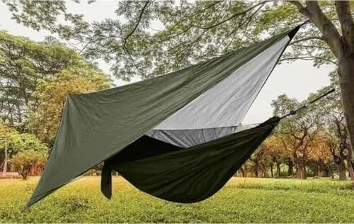 Amaca 2 persone con zanzariera e telo protezione set completo portata 250 kg