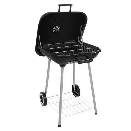 barbecue bbq a carbone carbonella per giardino terrazzo campeggio con ruote