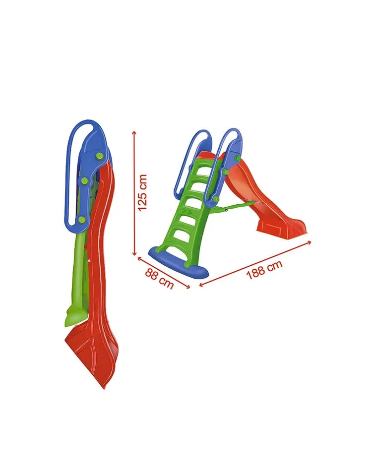 SCIVOLO BAMBINI grande 188x88x125H cm scivolo giardino giochi d'acqua pieghevole