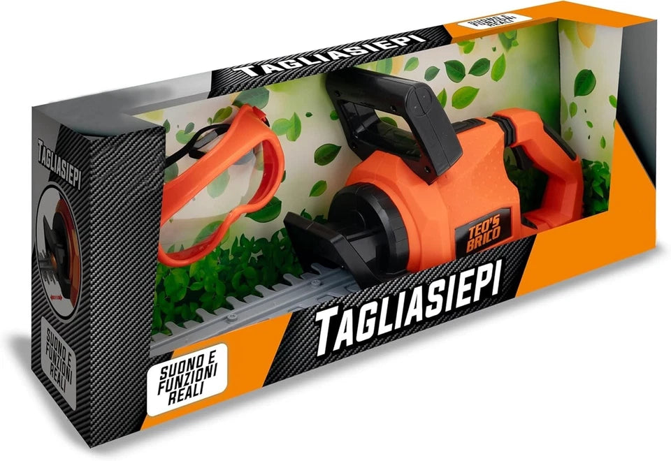 tagliasiepi giocattolo per bambini gioco tagliaerba SUONI e LUCI gioco giardino