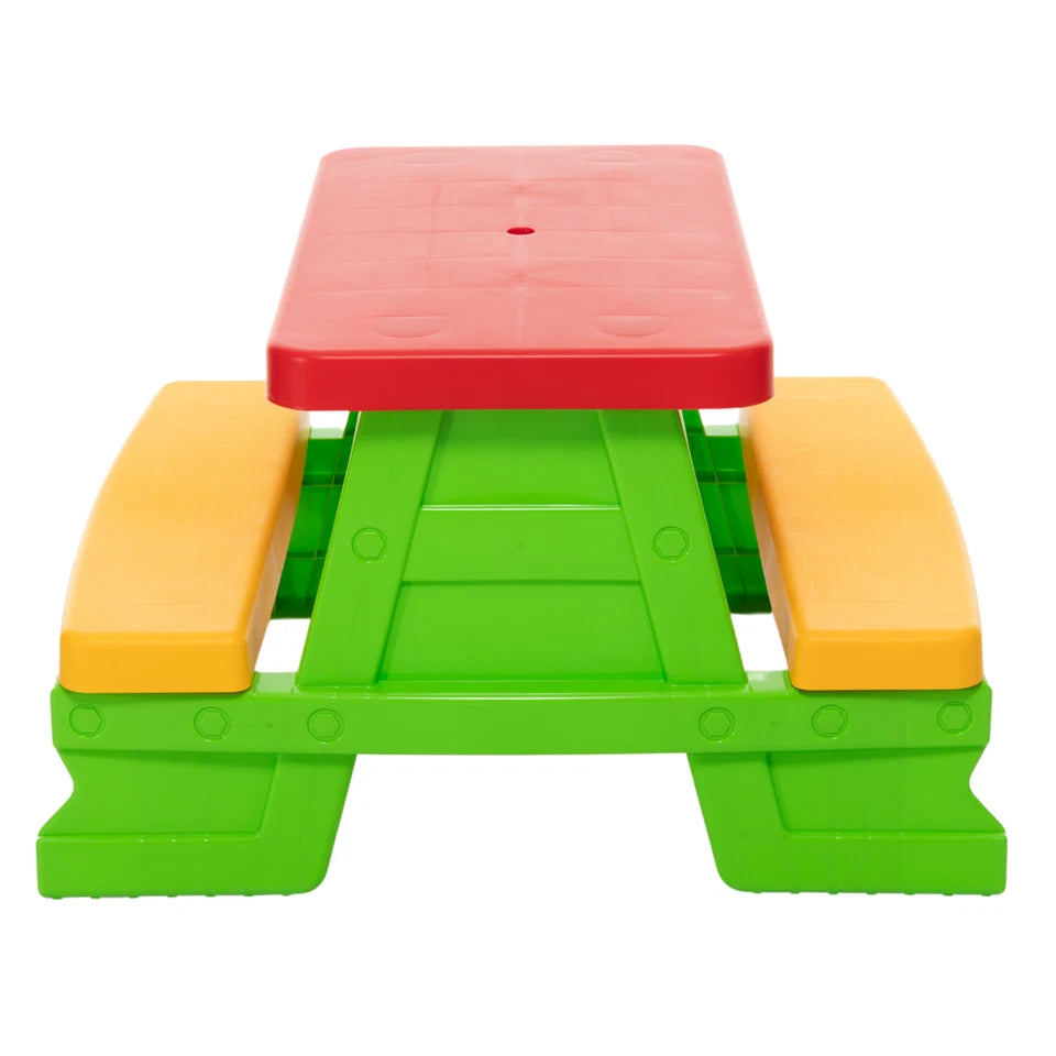 Tavolo da picnic per bambini con panche tavolo gioco in plastica interno esterno