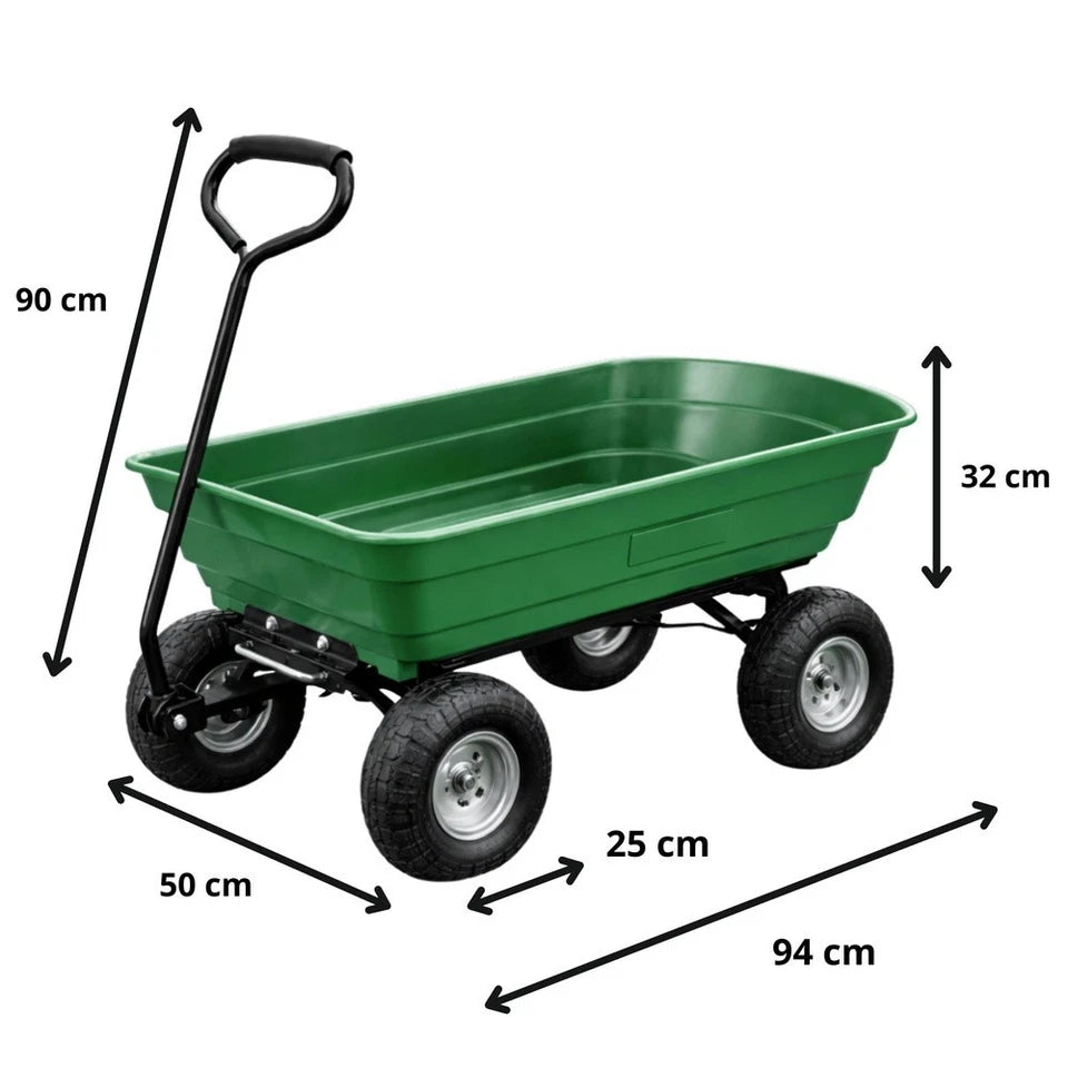 carrello da giardino ribaltabile carrello sterzante portatutto attrezzi giardino