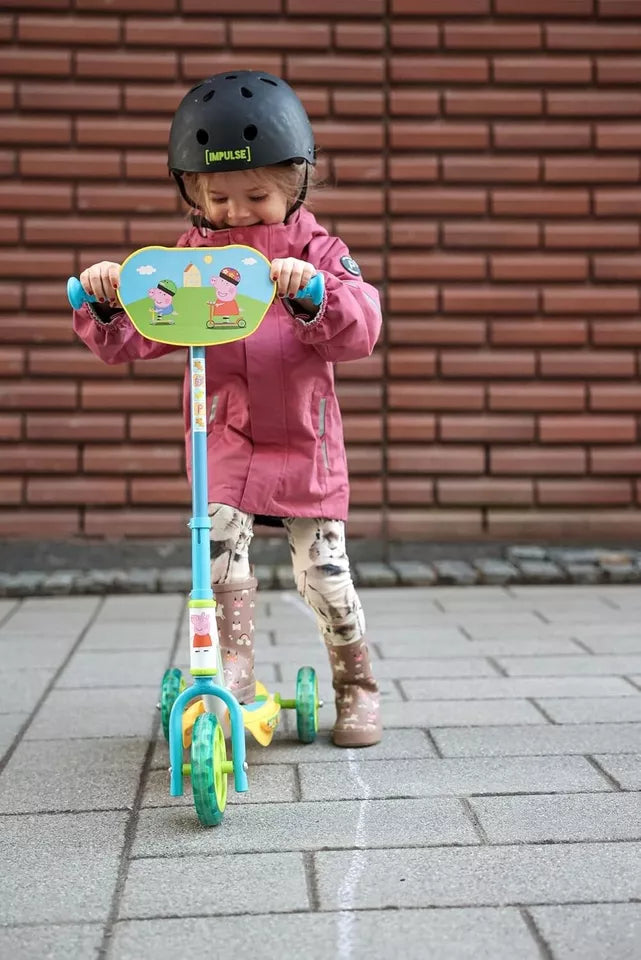 monopattino bambini peppa pig primo monopattino 3 ruote con manubrio regolabile