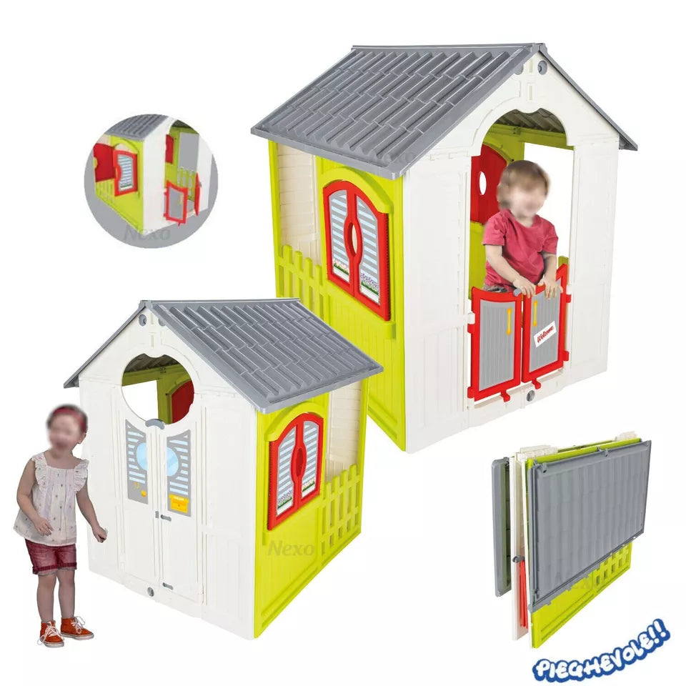 casa gioco per bambini grande casetta da giardino idea regalo altezza cm. 109