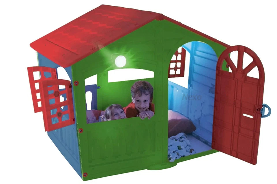 Casetta per Bambini da Giardino Grande Casetta XXL Gioco Bimbi Esterno Interno