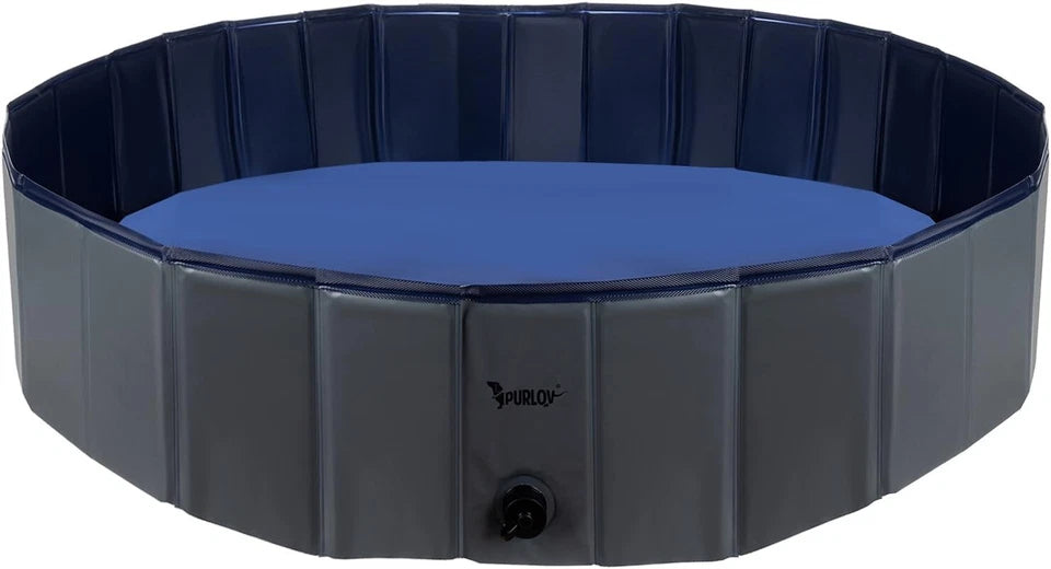 Piscina per Cani 120 x 120 x 30 h cm piscina per bagno cani e animali con scaric