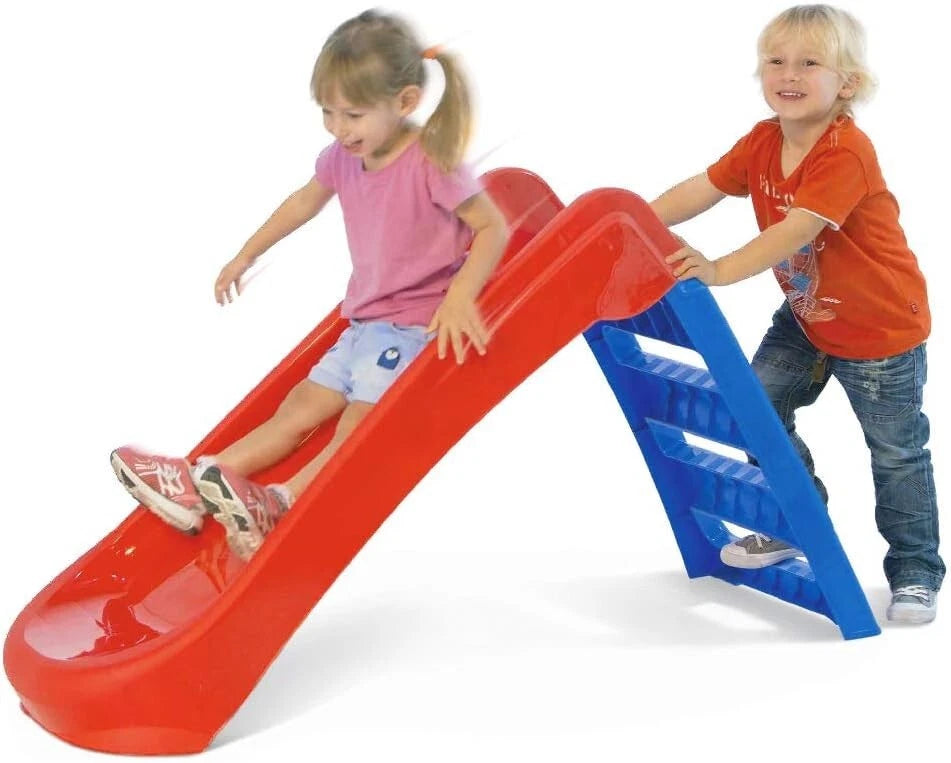 Scivolo per Bambini Pieghevole 3 Gradini in Plastica Scaletta Giardino Esterno