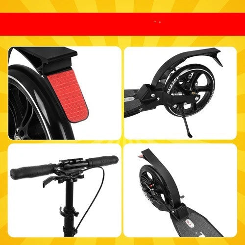 Monopattino Pieghevole Urban Scooter richiudibile in alluminio con cavalletto