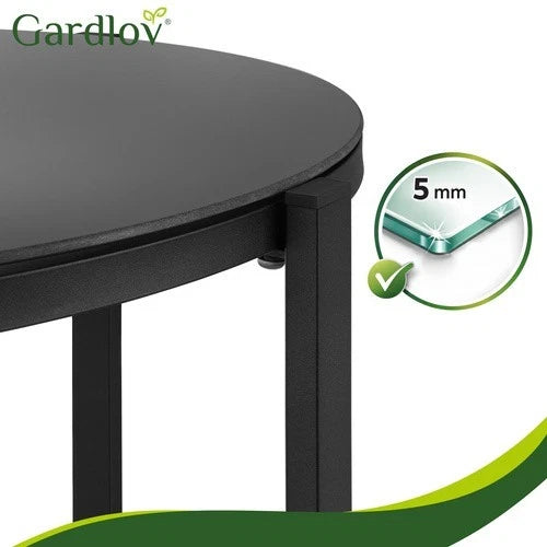 SET DA GIARDINO TERRAZZO 4 POSTI sedie tavolo panca divano in acciaio