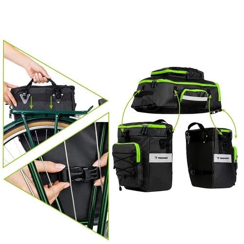 Set di borse da bicicletta per portapacchi, da sella, borse laterali Waterproof