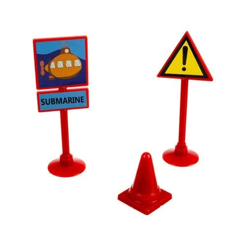 TAPPETO PUZZLE GRANDE 60x45 cm con pista , macchine a batteria e cartelli strada