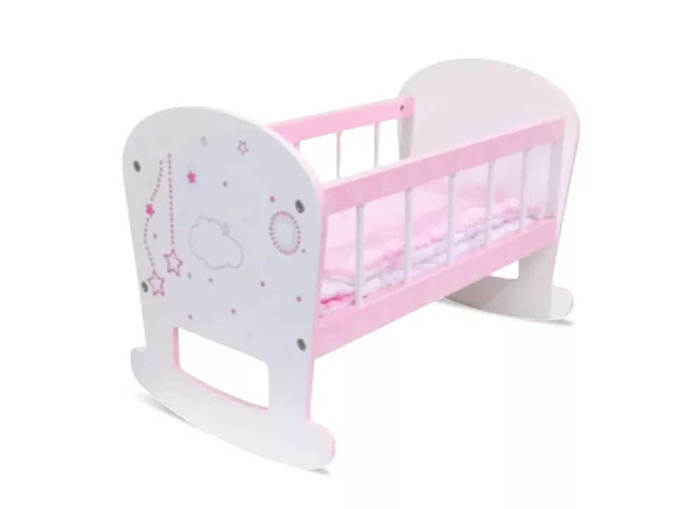 culla in legno per bambole e bambolotti lettino bambole fino a 50 cm. in legno