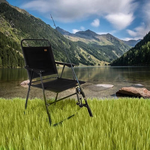 Sedia da pesca sedia giardino pieghevole sedia campeggio portata 150 kg, leggera