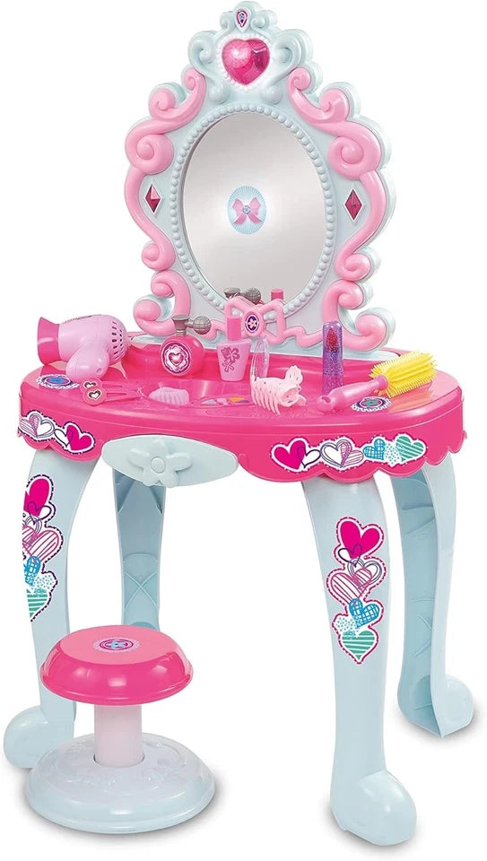 Specchiera Giocattolo Bambine Specchio Trousse Trucchi Set Bellezza luci suoni