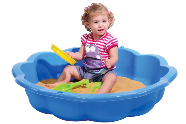 piscinetta giardino bambini sabbiera bambini combinabile con coperchio 75 litri